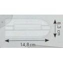 Spatola lisciante x fondente - smoother - cm 8x16