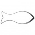 Pesce cm 9 formina tagliabiscotti - inox
