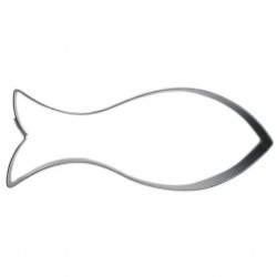 Pesce cm 9 formina tagliabiscotti - inox