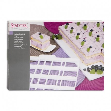 Porzionatore x torte: quadrati 6x6 rettangoli 6x7