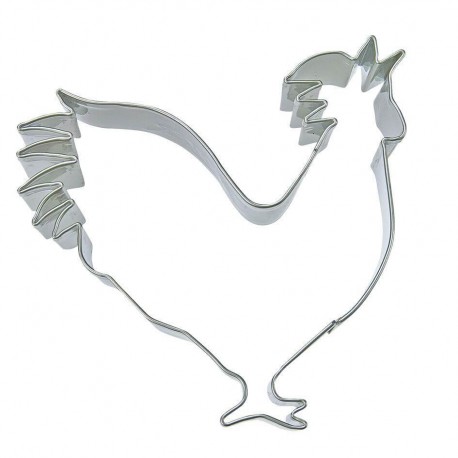 Galletto cm 7 formina tagliabiscotti inox