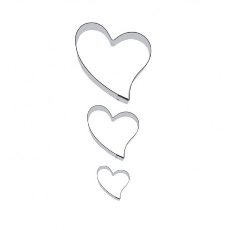 Formine Terrassen III pz Cuore piegato - inox