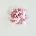 Zuccherini mini cuori bianco-rosa ø mm 3 - 100 g