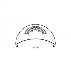 Coperchio scolatore a mezzaluna cm 30x11 plastica