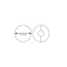 Tagliabiscotti tondo e forato liscio ø mm 35 - 2 pz
