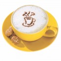 6 Dischi in polipropilene decora cappuccino