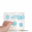 Tappeto Tricot Decor snowflakes mm 400 x 200 - Silikomart