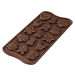 Stampo cioccolato Xmas Buttons EasyChoc Silikomart