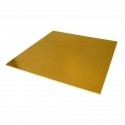Sotto pasta quadrato cm 6 x6 - Oro/Nero - 10 pz
